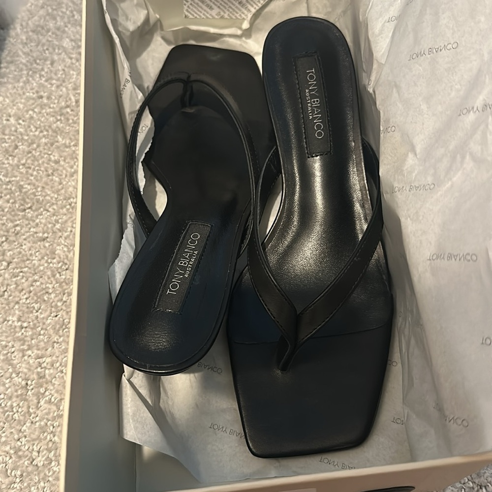 BRAND NEW Tony Bianco Black Strappy Heels